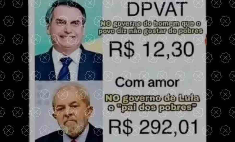 É falso que DPVAT voltará a ser cobrado em janeiro de 2024 no valor de R$ 292